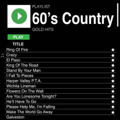VA - 60's Country Gold Hits (2019)