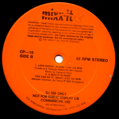 VA - Mixx-It Mixx-It 11 ( Vinyl, 12&quot;, 33 &#8531; RPM, Promo) (DJ Mix, Megamix - Cameron Paul)
